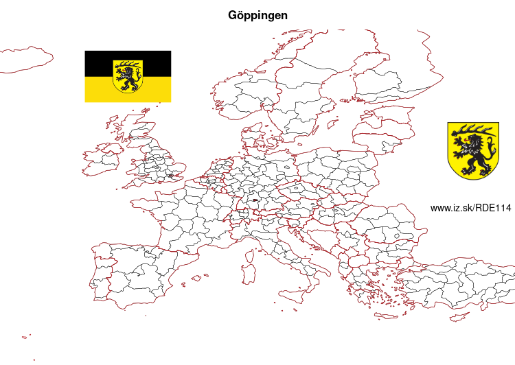 mapka Göppingen DE114