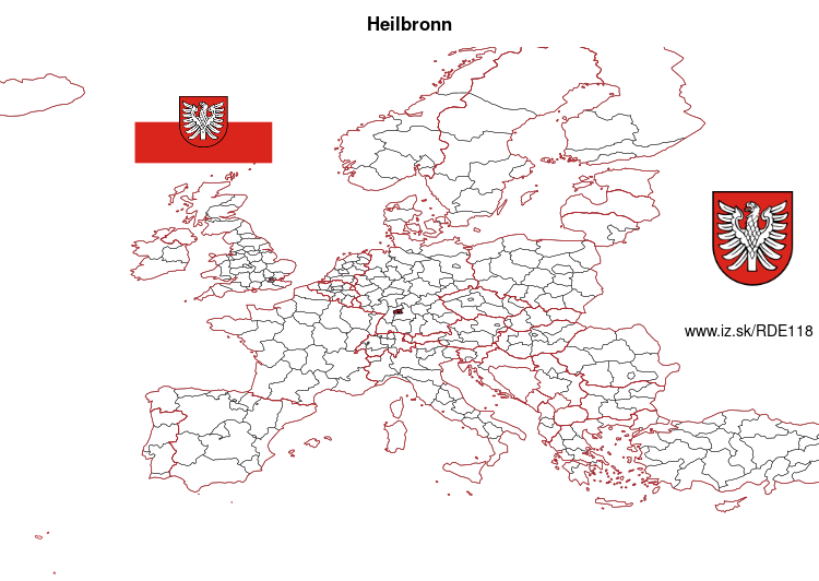 mapka Heilbronn DE118