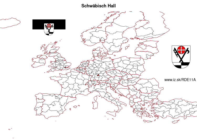 mapka Schwäbisch Hall DE11A