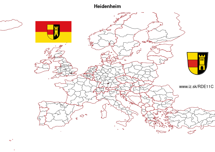 mapka Heidenheim DE11C