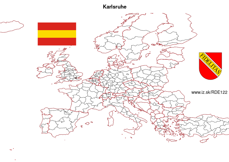 mapka Karlsruhe DE122