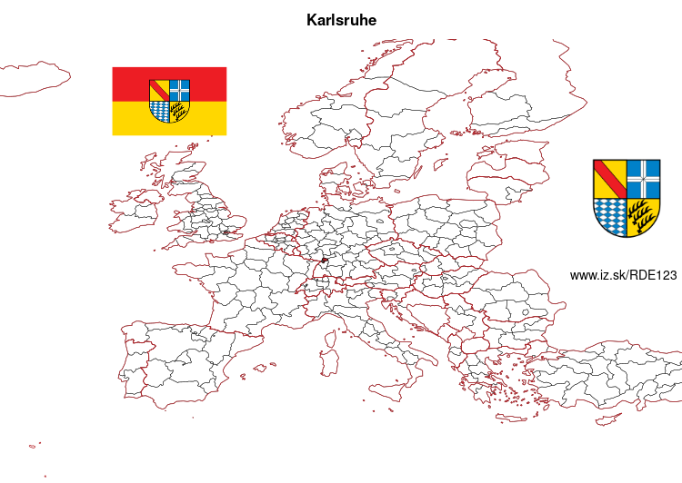mapka Karlsruhe DE123