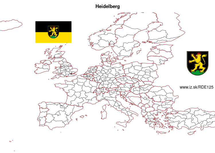 mapka Heidelberg DE125