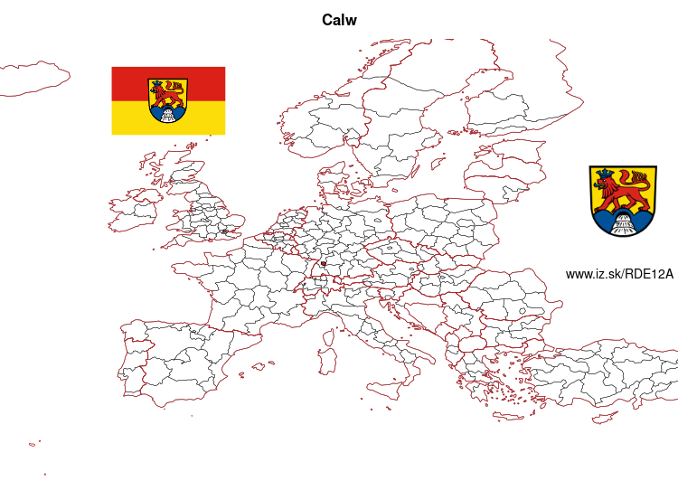 mapka Calw DE12A