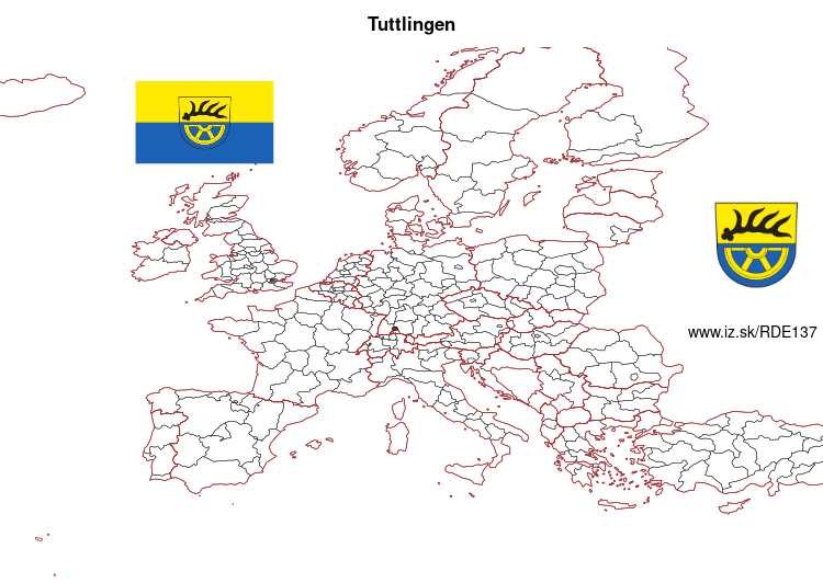 mapka Tuttlingen DE137