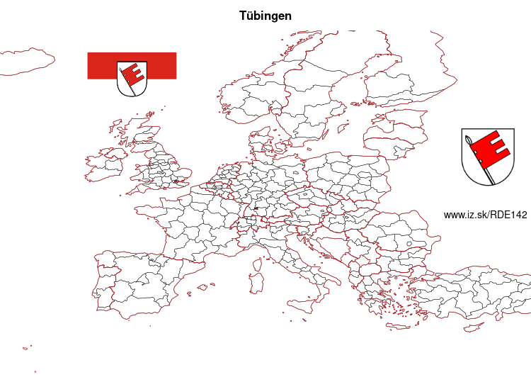 mapka Tübingen DE142