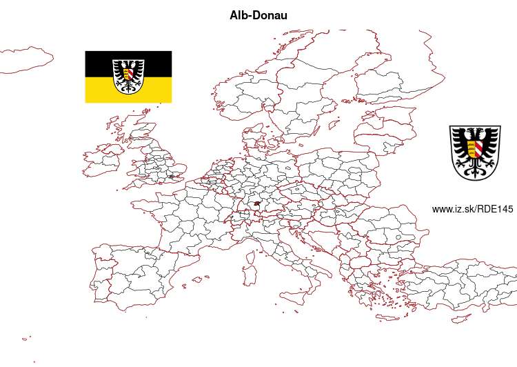 mapka Alb-Donau DE145