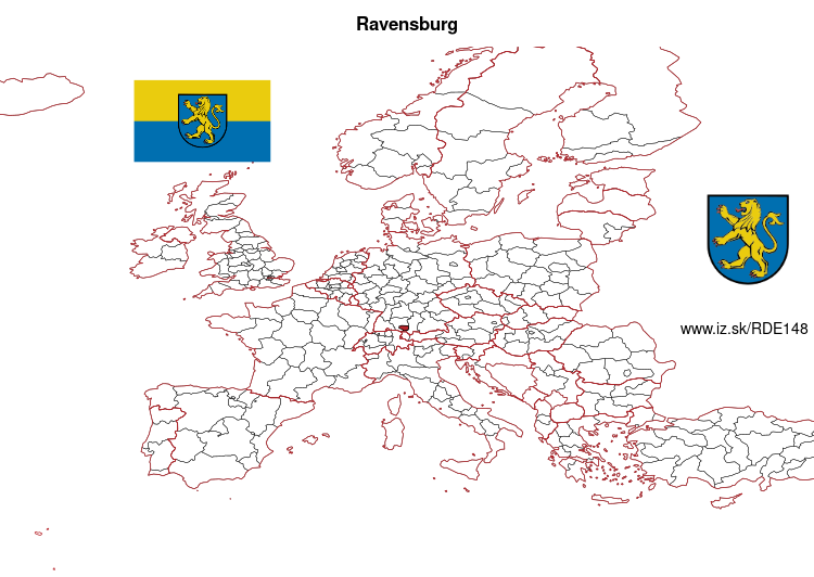 mapka Ravensburg DE148