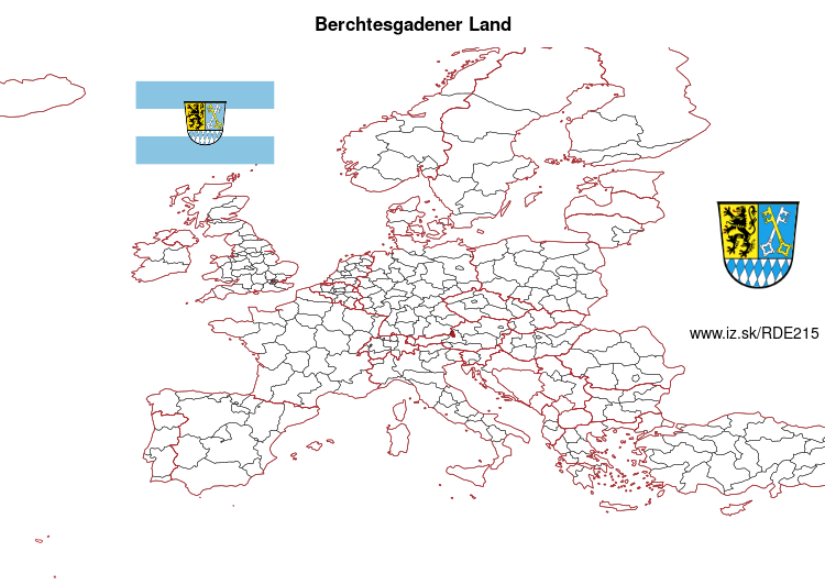 mapka Berchtesgadener Land DE215