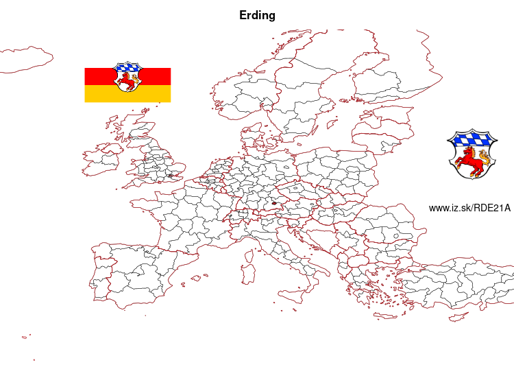 mapka Erding DE21A