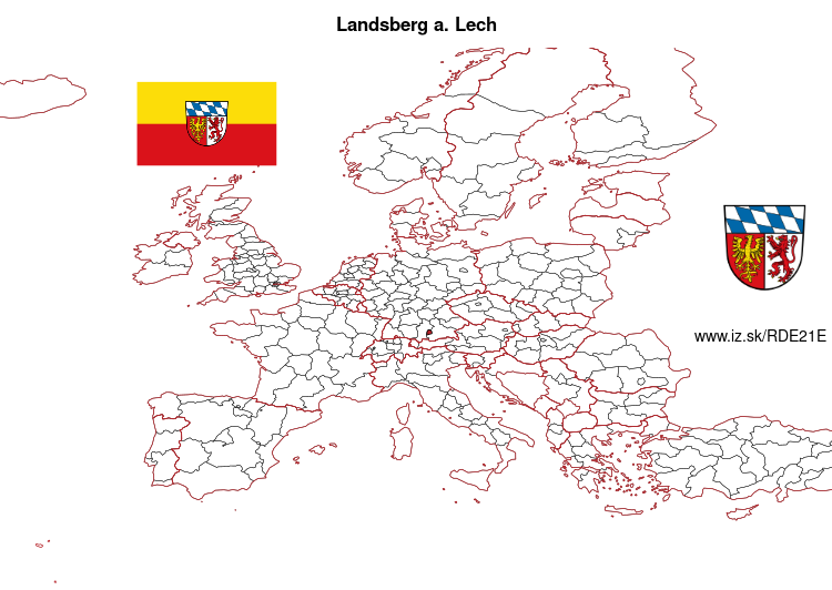 mapka Landsberg a. Lech DE21E
