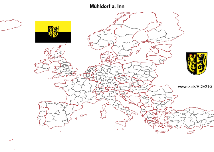 mapka Mühldorf a. Inn DE21G