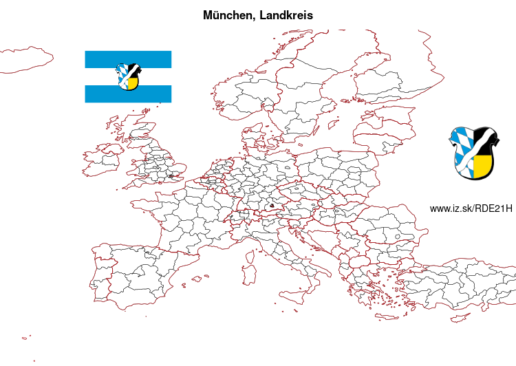 mapka München, Landkreis DE21H