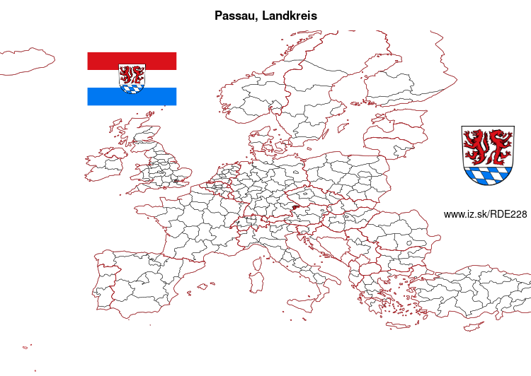 mapka Passau, Landkreis DE228