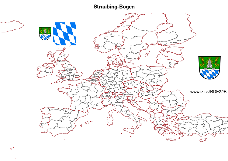 mapka Straubing-Bogen DE22B