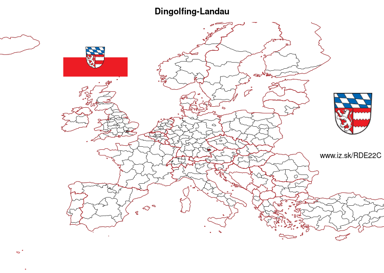 mapka Dingolfing-Landau DE22C