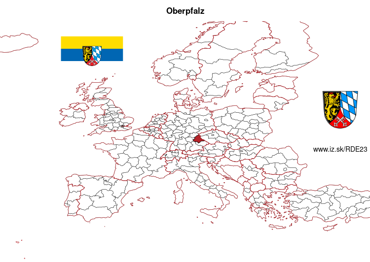 mapka Oberpfalz DE23