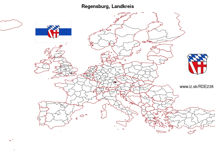 mapka Regensburg, Landkreis DE238