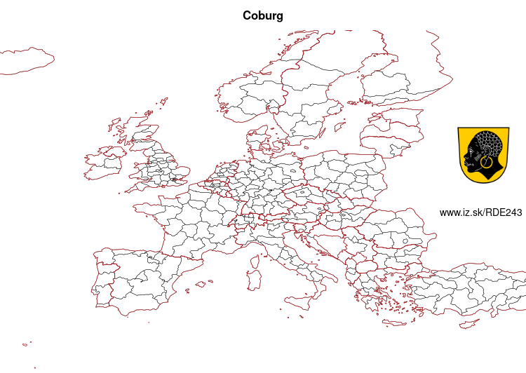 mapka Coburg DE243