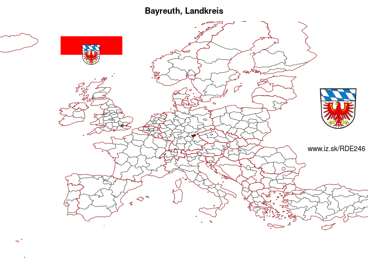 mapka Bayreuth, Landkreis DE246