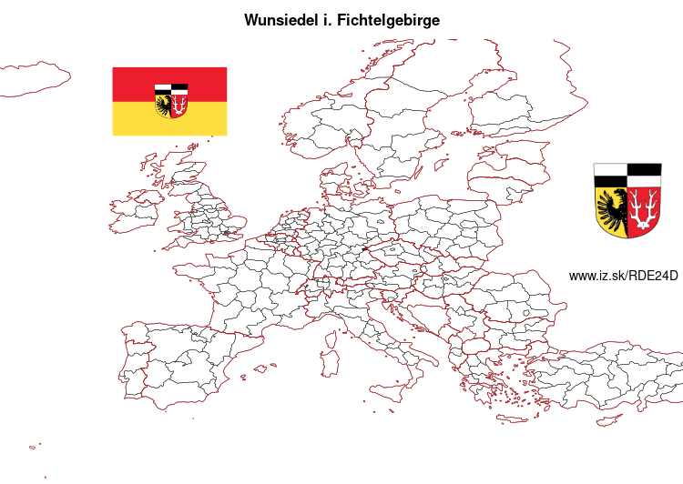 mapka Wunsiedel i. Fichtelgebirge DE24D