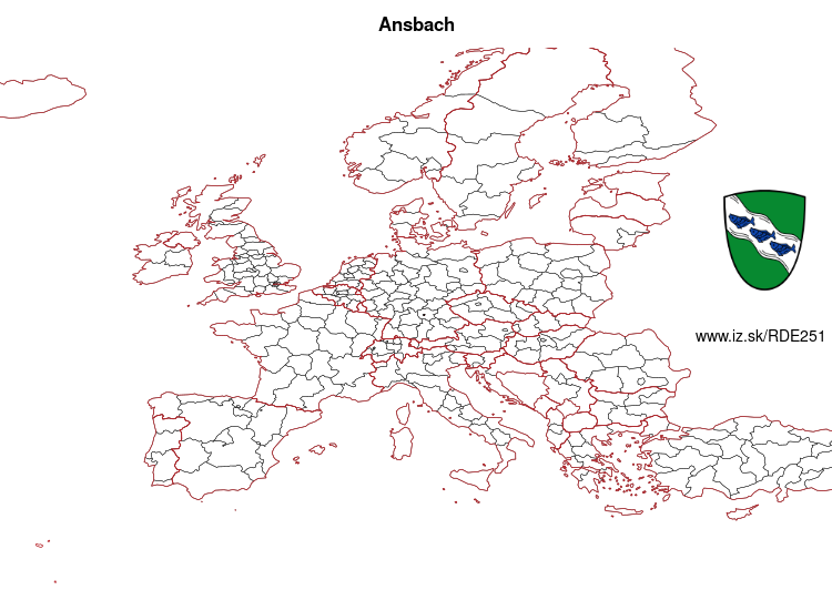 mapka Ansbach DE251