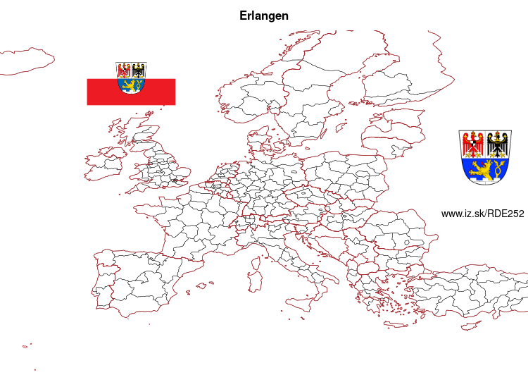 mapka Erlangen DE252