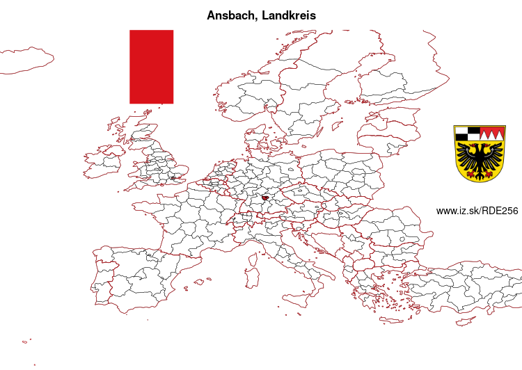 mapka Ansbach, Landkreis DE256