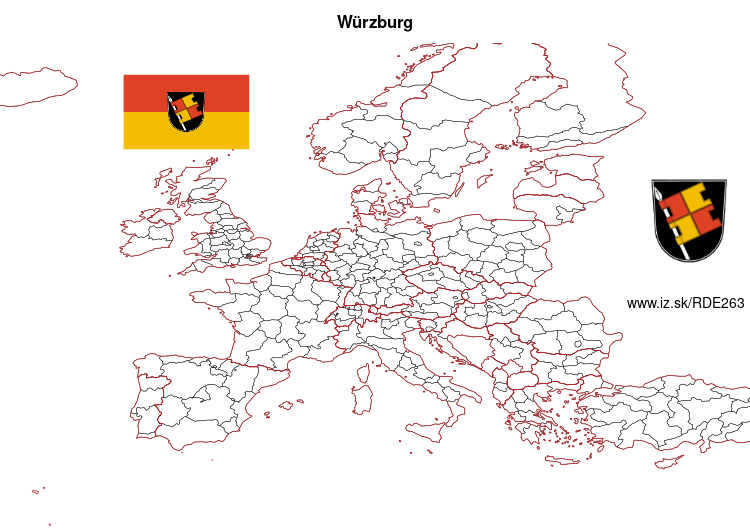 mapka Würzburg DE263