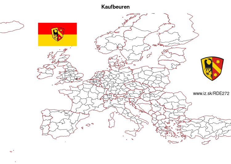 mapka Kaufbeuren DE272