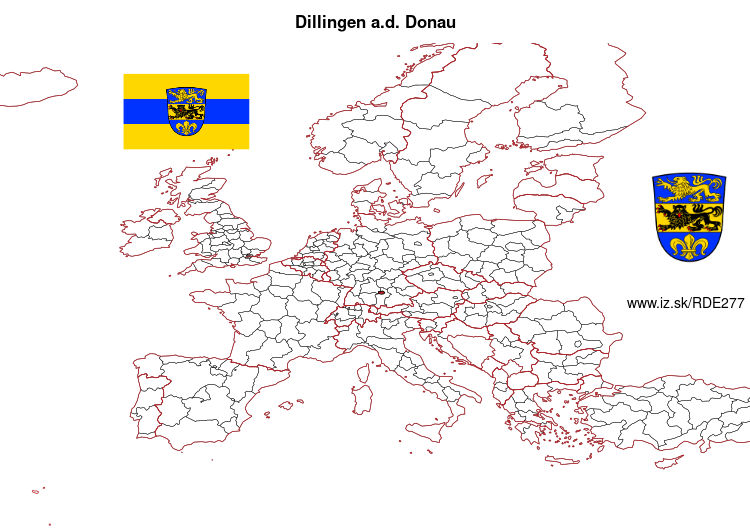 mapka Dillingen a.d. Donau DE277