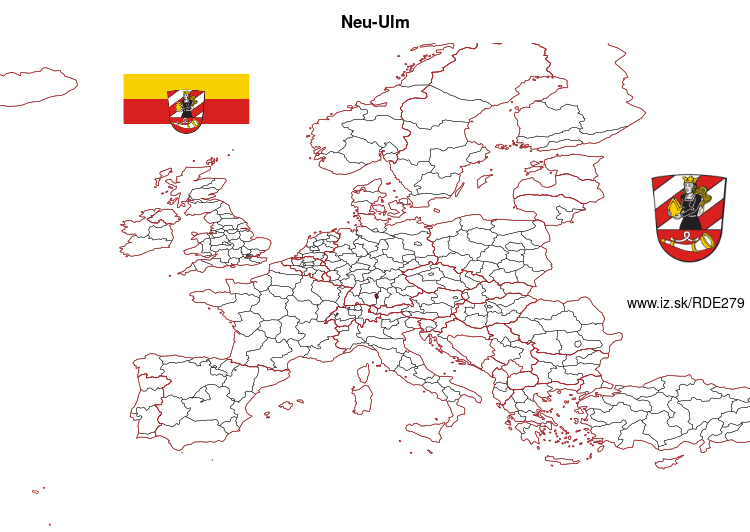 mapka Neu-Ulm DE279