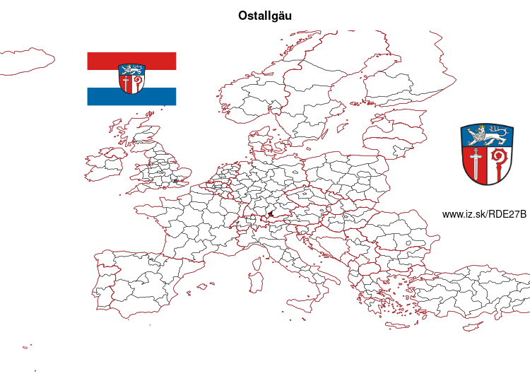 mapka Ostallgäu DE27B