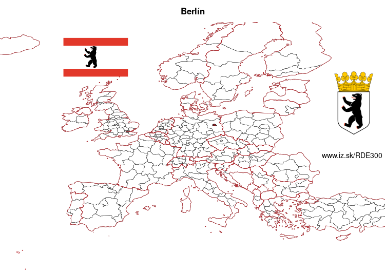 mapka Berlín DE300