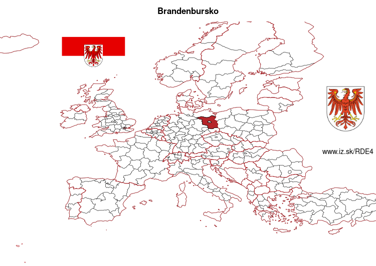 mapka Brandenbursko DE4