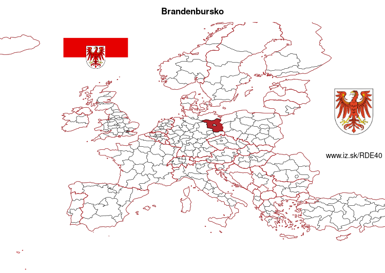 mapka Brandenbursko DE40