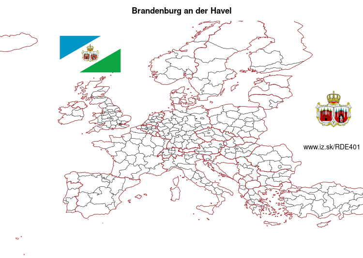 mapka Brandenburg an der Havel DE401