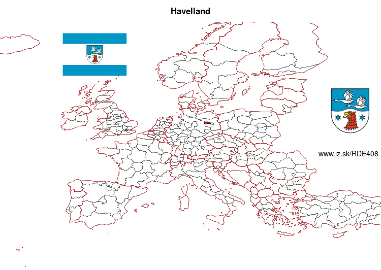 mapka Havelland DE408