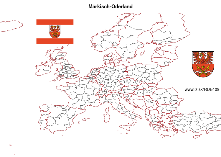 mapka Märkisch-Oderland DE409