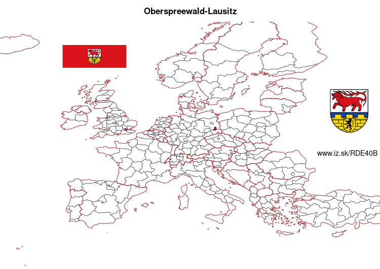 mapka Oberspreewald-Lausitz DE40B