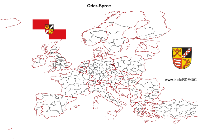 mapka Oder-Spree DE40C
