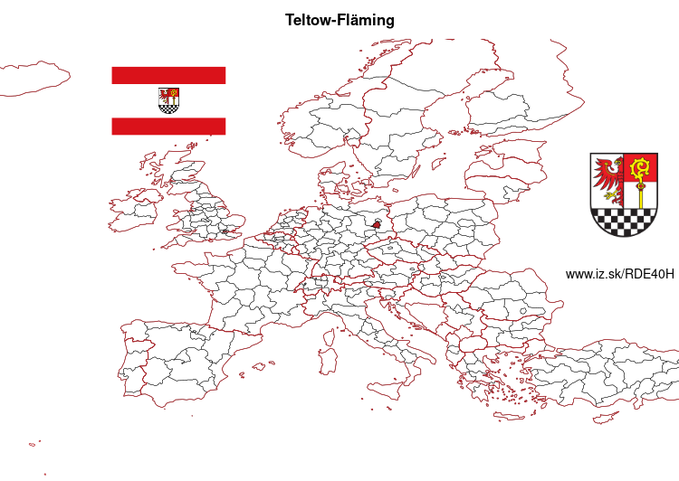 mapka Teltow-Fläming DE40H