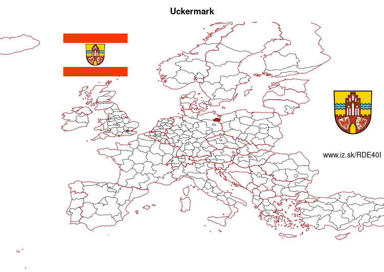 mapka Uckermark DE40I