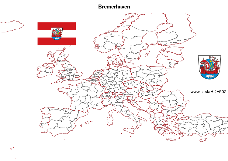 mapka Bremerhaven DE502