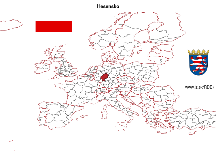 mapka Hesensko DE7