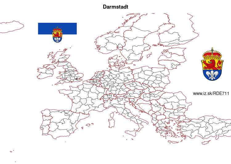 mapka Darmstadt DE711