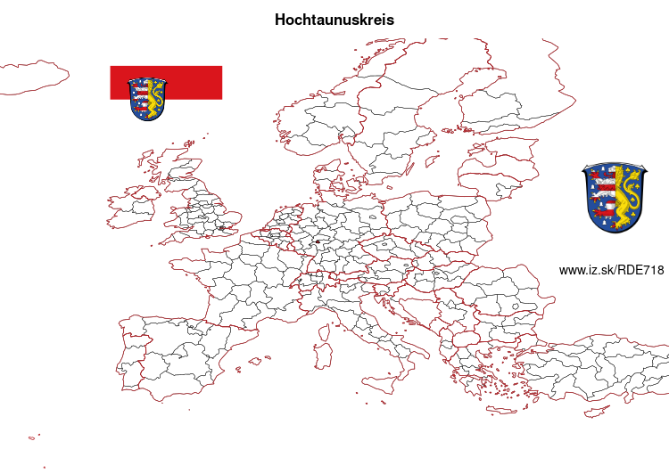 mapka Hochtaunuskreis DE718