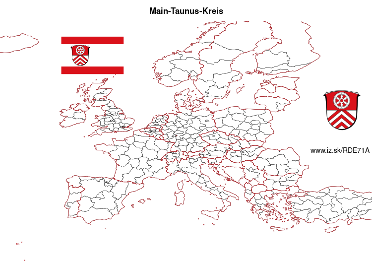 mapka Main-Taunus-Kreis DE71A