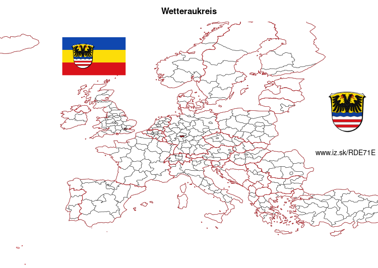 mapka Wetteraukreis DE71E