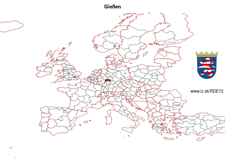 mapka Gießen DE72